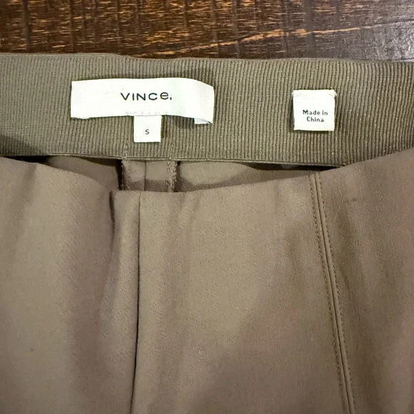 Vince Bobbi Ponte Leggings S Taupe Brown High Rise Ankle Pants - Picture 4 of 8